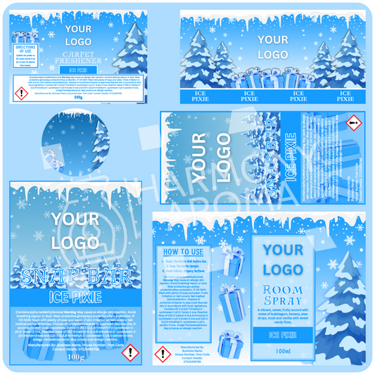 Christmas Set 1 - Blue - Canva Template Collection