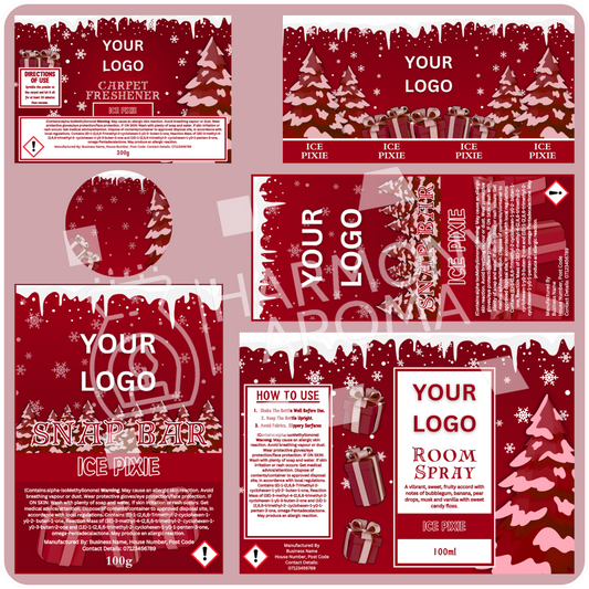 Christmas Set 1 - Red - Canva Template Collection