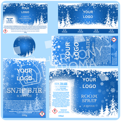 Christmas Set 2 - Blue - Canva Template Collection