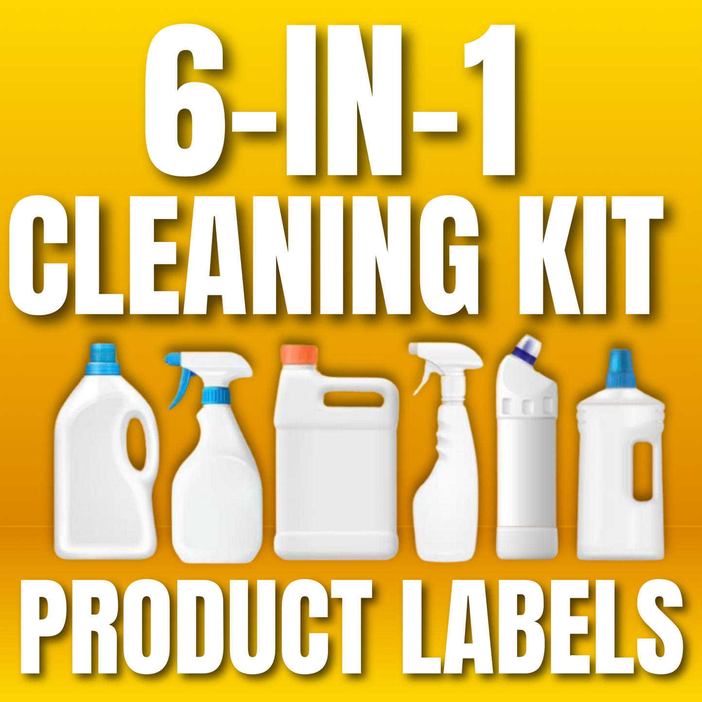 6 in 1 Cleaning Kit - Bespoke Label Design