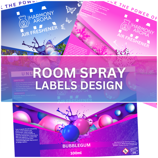 Room Spray Label Design