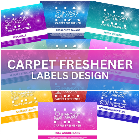 Carpet Freshener Label Design